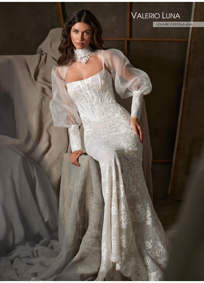 VESTIDO REBRODE Y APLICACIONES