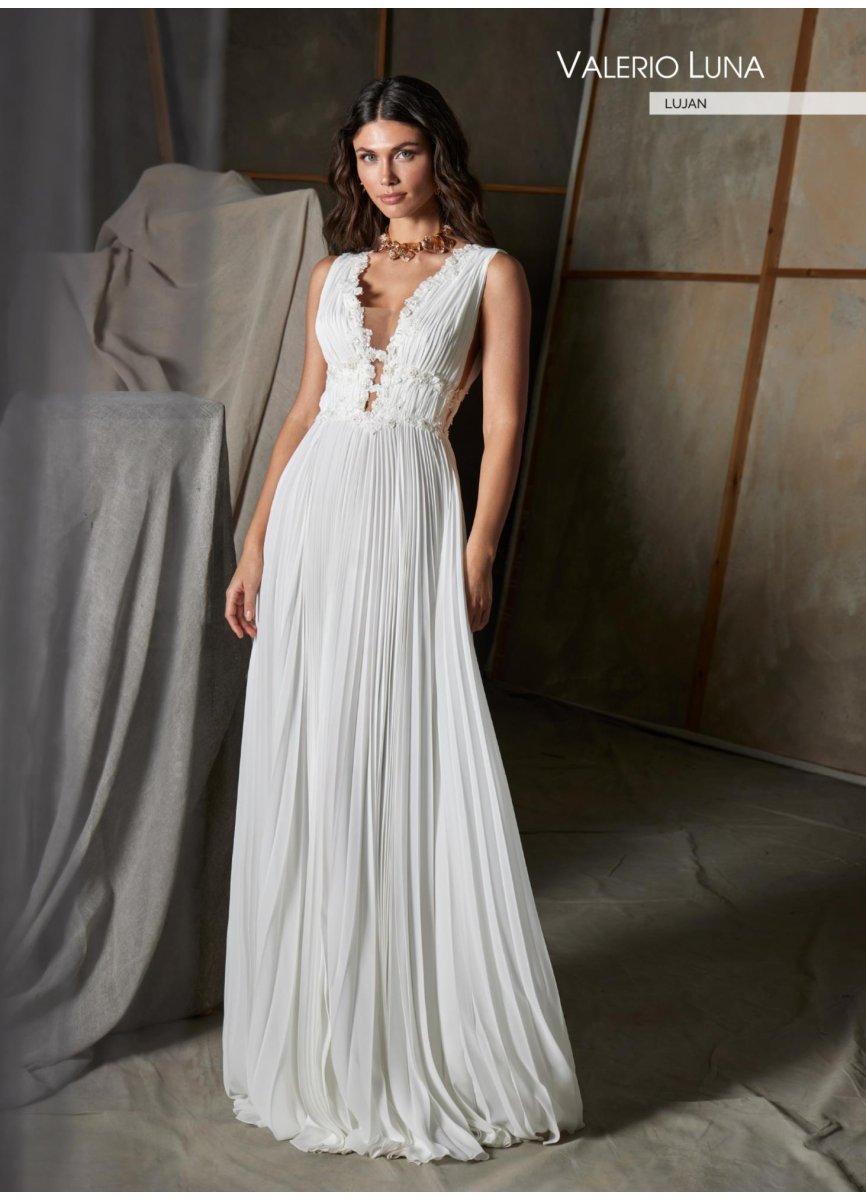 VESTIDO GEORGETTE PLISADO SOLEIL