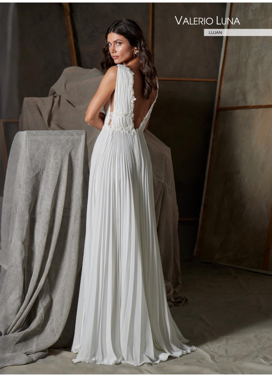 VESTIDO GEORGETTE PLISADO SOLEIL