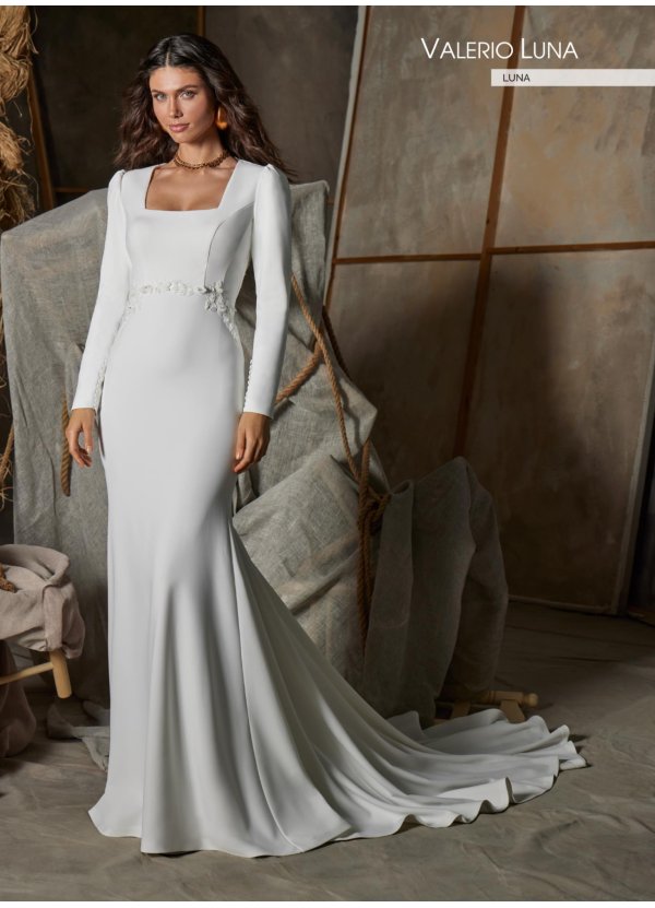 VESTIDO CREPE NEOPRENO Y...