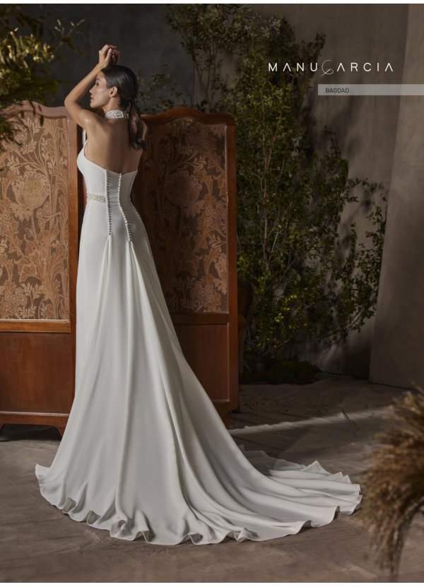 VESTIDO CREPE Y BLONDA... 2