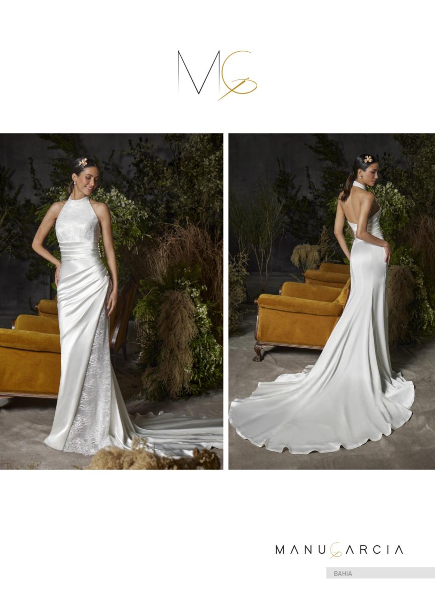 VESTIDO SATEN Y ENCAJE LENTEJUELAS