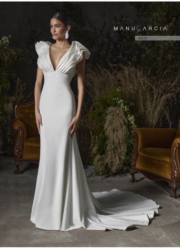 VESTIDO CREPE NEOPRENO Y...