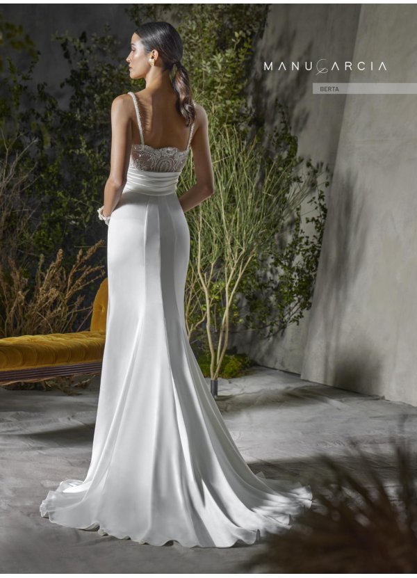 VESTIDO SATEN Y ENCAJE... 2
