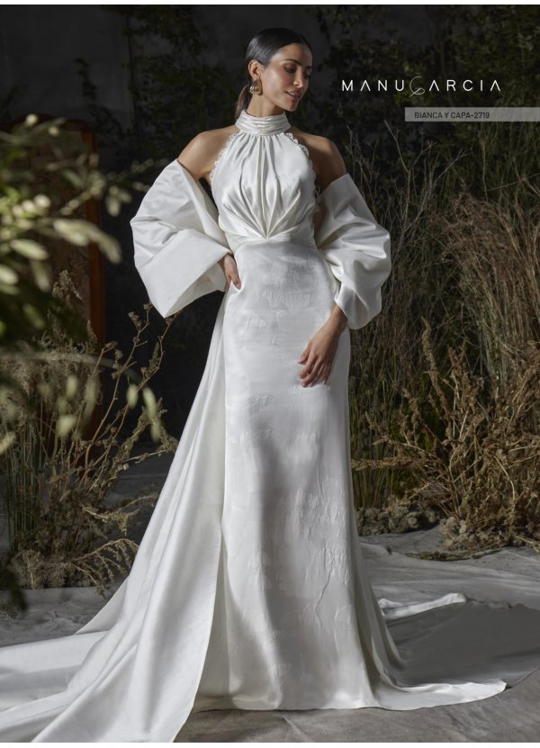 VESTIDO SATEN ESTAMPADO Y...